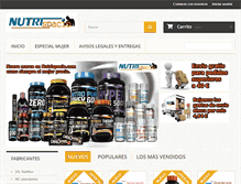 Tablet Screenshot of nutrispacio.com